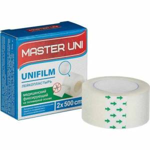 Лейкопластырь Master Uni Unifilm 2*500 полимерная основа