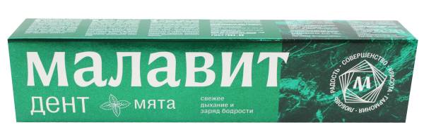 Малавитдент (мята) зубная паста 70г фотография