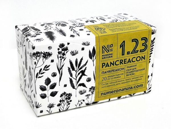 Сбор Панкреакон №1.23 для поджелудочной железы 20 пакетиков фотография