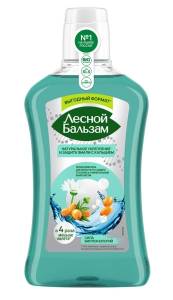 Ополаскиватель для рта Лесной Бальзам с морской солью экстрактом ромашки и маслом облепихи 800мл