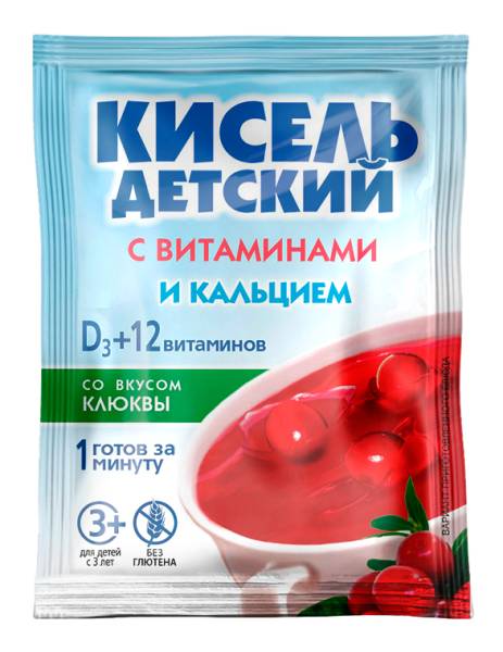Изображение товара Кисель детский Витошка Клюква с витаминами и кальцием 25г Кисель детский Витошка Клюква с витаминами и кальцием 25г фотография
