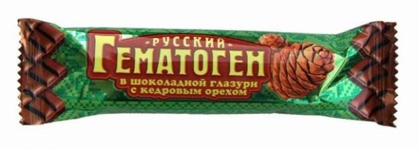 Изображение товара Гематоген русский с кедровым орехом 40г Гематоген русский с кедровым орехом 40г фотография